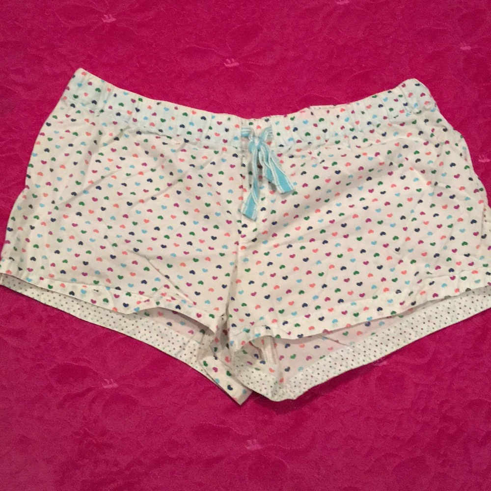 Heart pajama shorts